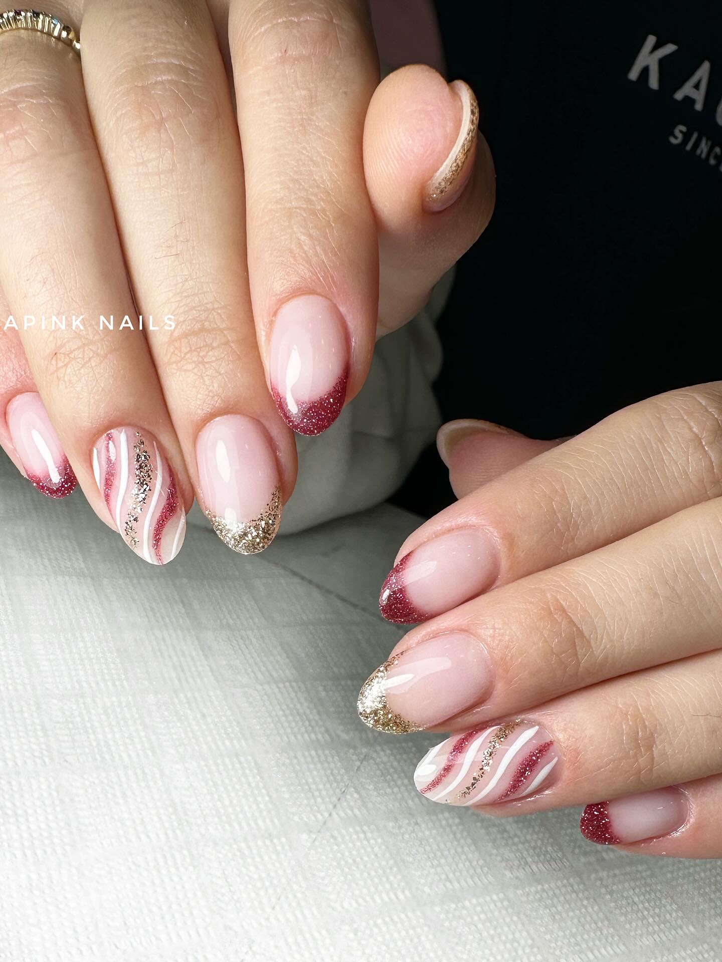 Uñas navideñas